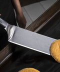 Extra Long Griddle Spatula Set Of 2 For Flat Top Grills Beefy Heavy Duty Stainless Steel Tools With Non Slip Plastic Handles lifting bun
