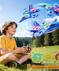 Kid Friendly RC Airplane Drone With One Key Takeoff Landing Headless Mode 360 Degree Flips Auto Hover For Beginners Outdoor