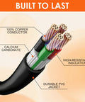 50 Amp RV Power Cord 15 Ft 14-50P To SS2-50R Heavy Duty Generator Extension Cable For Campground Hookups 6/3 And 8/1 Gauge STW Copper With PVC Jacket Weather Resistant, cutaway cable