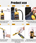 Step-by-step guide using MRAS8210 Turbo Flame Propane Welding Torch With 5 Ft Hose For Soldering And Brazing Large Copper Pipe