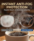 Anti-fog lens wipes, 160-count, individually wrapped towelettes for glasses, goggles, face shields