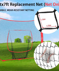 7x7 Baseball And Softball Replacement Net Nets Only No Frame Heavy Duty 7 Strand Knotless Polyester for Practice