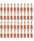 40 Pack 120926 Electrode Replacement For 1000 1250 1650 Plasma Cutters Torch Consumables arranged in rows