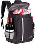 Leakproof Insulated Backpack Cooler Bag For Work Or Play Grab And Go Lightweight Waterproof 30 Can Capacity 30L Storage