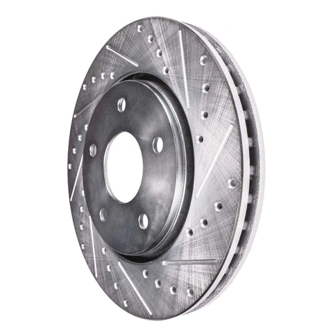 4x4 Front Brake Kit For 2000 2001 Dodge Ram 1500 With Drilled And Slotted Disc Brake Rotors Replacement Set