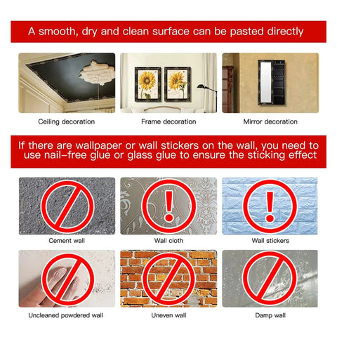 Flexible 3D Molding Trim Peel And Stick Self Adhesive Wall Edging Strip 0.78 Inch Wide For Various Home Decor Applications