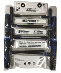 Power-T Handle Hex Key Set 8 Pc Metric Sizes 2 To 10 Mm, 6 Inch Shafts, Made In USA packaging