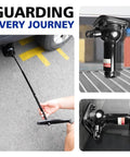 2 Ton Spiral Car Jack With Telescoping Handle, Swivel Top Mechanical Bottle Jack, 7.08 To 15.35 Inch Lift, Locking Gear