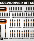 Display of 68 Piece Impact Screwdriver Bit Set Beast Pro Grade Black Oxide Coated Bits with variety and sizes shown.