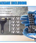 420 Rear Drive Chain 90 Link with Chain Breaker Tool for Mini Bikes Package Contents Display