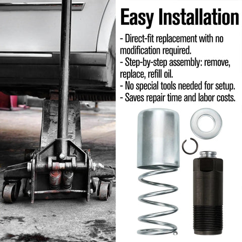 Beefed Up Replacement Floor Jack Pump Kit With Dual Piston Plunger And Oil Cylinder For 3 Ton Hydraulic Floor Jacks Includes Seals And Springs For Easy Garage Maintenance And Smooth Lifts