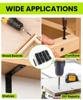 130pc Black Wood Screws Set With Long Phillips Flat Head Screws Carbon Steel Four Size Screw Kit 0.75 Inch 1.25 Inch 1.50 Inch 2 Inch Driver Included Built For DIY Woodworking Cabinets And Furniture Projects. in wood boards, furniture, shelves, DIY repairs