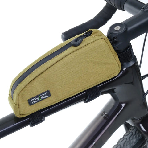 Toprock Frame Bag For Road And Gravel Cycling Water Resistant Cordura 1000D With Durable YKK Aquaguard Zipper, mounted on bike
