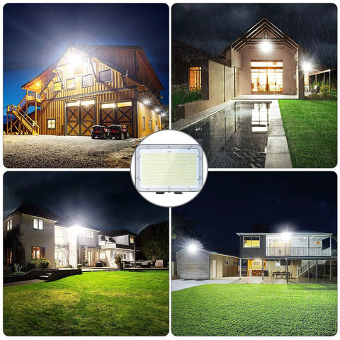 LED Flood Light 150W 18,000LM Crazy Bright Daylight 5000K IP66 Waterproof Outdoor Flood Lights for backyard and garden