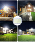 240W Outdoor Flood Light Beast Bright 36000LM 5000K Daylight IP66 Waterproof illuminating houses and gardens at night