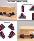 Triangle Bench Cookie Work Grippers 4 Pack Non Slip Project Supports for woodworking and painting elevates projects about 1.2 inches