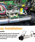 Hot Tub Sensor Kit Dual Purpose 24 Inch Temperature And Hi Limit Sensor For Balboa M7 Spa Heater System Replacement Two Pack One Quarter Inch Diameter Spa Sensor installation.