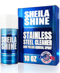 Sheila Shine Stainless Steel Cleaner And Polish 10oz Cleans Polishes And Protects Kitchen Appliances Packaging