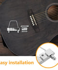 Metal Fixed Dope Hardtail Bass Bridge Plate For Replacement Parts With Enhanced Sound Clarity And Improved String Vibration Transfer For Electric Bass Guitars Easy Installation And Durable Hardware Upgrade, silver metal part