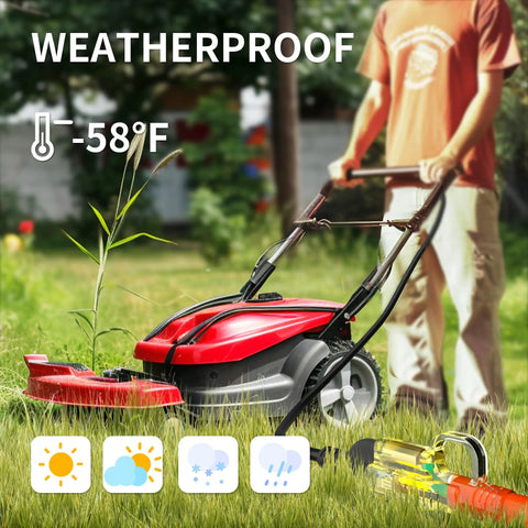 Beefy 150 Foot Outdoor Extension Cord 12 Gauge Waterproof Heavy Duty Power Cable With 15 Amp NEMA 5P To 5R ETL Listed All Weather For Saws Tools Outdoor Gear used with lawn mower
