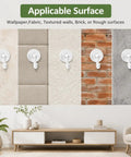 Heavy Duty Adhesive Ceiling Hooks For Hanging Plants No Drill Wall Mounts Renters Dream Peel And Stick Rack System That Delivers Major Bang For Your Buck Straight Up on various surfaces