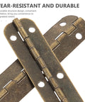 Tank Tough Heavy Duty Piano Hinges For Cabinets And Toolboxes 150 By 10 Mm Antique Brass Continuous Butt Hinges close-up view.