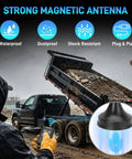 Beefed Up Long Range Wireless Dump Trailer Remote Control Kit for 12V Hydraulic System in use