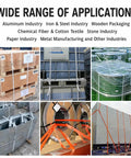 Wide range of applications for Heavy Duty Handheld Pneumatic Strapping Machine For 19 To 50 Mm Steel Bands in various industries.