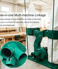 Intsuprmii Dual Bag Dust Collector For Woodworking, 2300Cfm Industrial Dust Collection System With 81 Gallon Canister, Powerful Shop Vacuum For Furniture Factories And Workshop Sawdust Extraction with three air inlets.