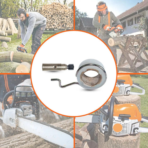 Oil Pump Worm Gear Replacement For Stihl Chainsaws Direct Fit MS250 MS230 MS210 shown in use and as a standalone part