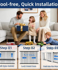 Family with 2 Pack Replacement Air Filters 20x25x4 MERV 11, easy tool-free install, precise fit for 1210 1620 2210 2216 3210 4200.