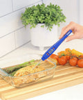Hand using Advanced Digital Waterproof Meat Thermometer with Temperature Hold, Ultra Fast 1 to 3 Second Readings, IPX7 Waterproof, 3.25 Inch Probe in grilled chicken