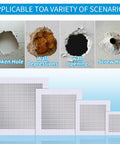 Heavy Duty Drywall Patch Kit 20 Pack With Aluminum Wall Patches And Fiber Mesh Over Galvanized Plate for multiple hole repairs