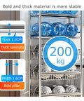 Heavy Duty Rolling Storage Shelf Cart That Is Built Different Featuring Rock Solid 304 Stainless Steel Build with 200 kg capacity.