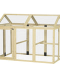 Large Wooden Chicken Coop With Run And Perches For Outdoor Backyard Farm 4.6 By 2.8 Feet Modular Combinable Design