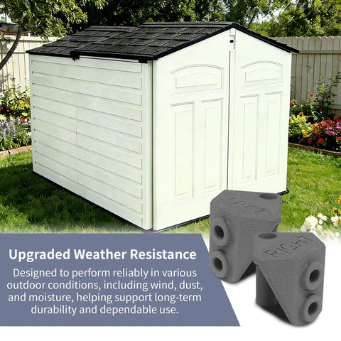 Right Door Hinge Replacement For 6 By 5 Ft Slide Lid Resin Shed Compatible With Part 3T17 3T17-2 3T17-3 Heavy Duty PETG Plastic Hinge