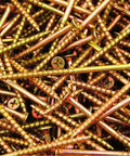 Heavy Duty Phillips Bugle Head Drywall Wood Screws 10 Gauge 3-1/2 Inch Coarse Hardened Steel Fasteners 1000 Pack in a pile.