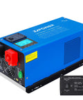 Heavy Duty 3000W Pure Sine Wave Inverter Charger For Off Grid Power 12V To 120V AC 9000W Surge LCD Display 90A Battery Charger