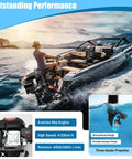 6HP 4-Stroke Outboard Motor For Small Boats, 140cc Short Shaft With Tiller, Air-Cooled, Ideal For Inflatable Boats, 4500-5500 RPM