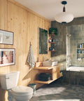 Modern bathroom with Genta LX Brushed Nickel Shower Trim Kit With Pressure Balance For Eco Performance Home Spa Modern Bath Upgrade Easy Install