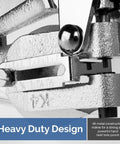 Close-up of Handheld Power Punch Kit for Precise Holes in Sheet Metal with chrome vanadium Cr V construction, heavy-duty design.