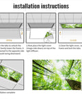 Installation instructions for 2x4 Fluorescent Light Covers Backlit Film For Classrooms And Offices Easy Install Brighten Your Space