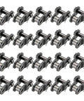 Heavy Duty ANSI #35 Roller Chain Offset Half Links In 20 Pc Pack For DIY Bike Builds And Machine Mods With Manganese Steel Construction, 20 links.