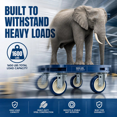Premium 5 Inch Caster Set Brings Rollin Smooth Moves To Your Workflow Using Silent Nonmarking Polyurethane Wheels, featuring heavy load capacity.