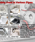 Heavy Duty Three Inch Cable Coupler Cutter Compatible With Ridgid K400 Drum And K50 Sectional Machines view of various pipes for use.