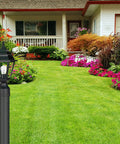Outdoor Post Lantern 14 In By 6 In Black With Clear Glass One Light 60 Watt Max 120 Volt A19 E26 Socket Wet Location