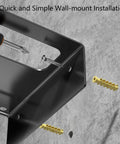Installation of Heavy Duty Circular Saw Rack And Tool Organizer on wall with screws and anchors.