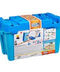 Track Builder Multi Loop Toy Car Track Set With 10 Feet Of Track In Storage Box packaging with product details displayed
