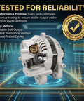Plug And Play Alternator For Honda Civic 2006 To 2011 1.8L L4 Non Hybrid, 80 Amp 12 Volt With 7 Groove Pulley, Direct Bolt On OE