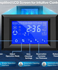 LCD control panel for Commercial Ice Maker Machine 550 Lbs Per Day 22 Inch Wide Industrial Ice Machine with intuitive function buttons